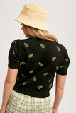 AVOCADO SWEATER CROP TOP