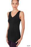 V-NECK SEAMLESS TANK TOP