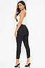 DISTRESSED HIGH RISE ANKLE JOGGERS