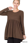BABYDOLL SHIRRING TOP