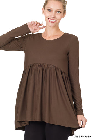 BABYDOLL SHIRRING TOP