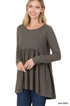 BABYDOLL SHIRRING TOP