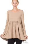 BABYDOLL SHIRRING TOP