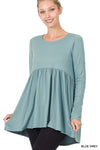 BABYDOLL SHIRRING TOP