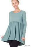BABYDOLL SHIRRING TOP