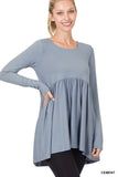 BABYDOLL SHIRRING TOP