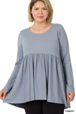 CURVY BABYDOLL SHIRRING TOP