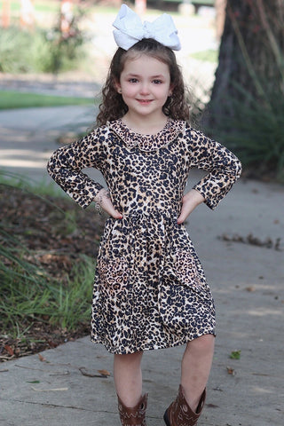 GIRLS CHEETAH DRESS