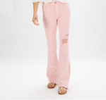 JB MIDRISE PASTEL DESTROYED FLARE JEANS