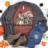 Thankful Grateful Blessed Pumpkin Tee