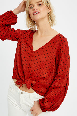 MAPLE POLKA DOT TOP