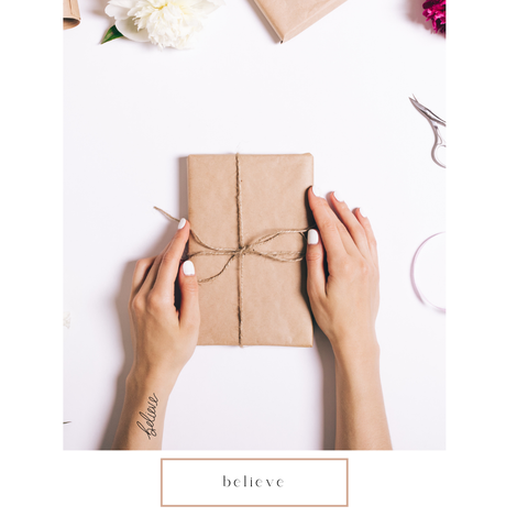 'BELIEVE' TEMP TATTOO