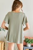 CAMO & COLORBLOCK COMBINATION TOP