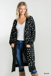 DALMATIAN LONG CARDIGAN SWEATER