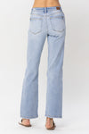 CURVY JB KNEE DESTROY DAD STRAIGHT JEANS