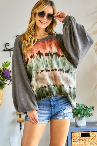 MULTI TIE DYE TOP