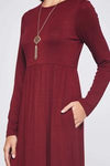HIGH WAIST MIDI DRESS
