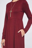 HIGH WAIST MIDI DRESS