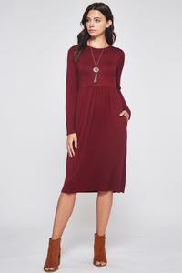 HIGH WAIST MIDI DRESS