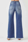 RISEN HIGH -RISE WIDE LEG JEANS