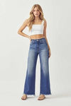 RISEN HIGH -RISE WIDE LEG JEANS