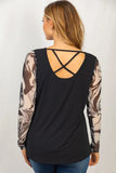 TIE-DYE CONTRAST TOP