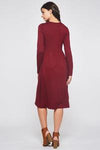 HIGH WAIST MIDI DRESS