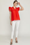 SHEER GRID BEAUTY TOP