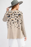 WILD ANIMAL PRINT KNIT TOP