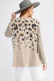 WILD ANIMAL PRINT KNIT TOP