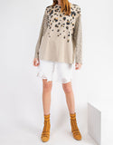 WILD ANIMAL PRINT KNIT TOP