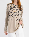 WILD ANIMAL PRINT KNIT TOP