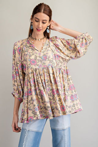 FLORAL TUNIC TOP