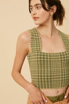 PLAID BRAMI TOP