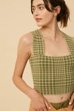 PLAID BRAMI TOP