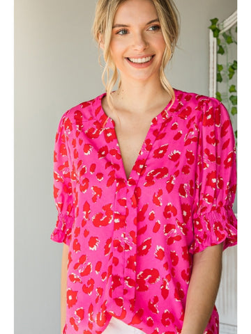 HOT PINK PAULA TOP