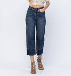 JUDY BLUE CROPPED WIDE LEG JEAN