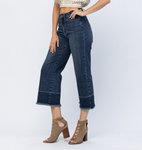 JUDY BLUE CROPPED WIDE LEG JEAN