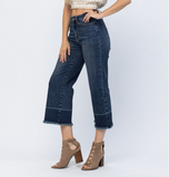 JUDY BLUE CROPPED WIDE LEG JEAN
