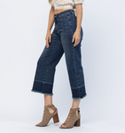 JUDY BLUE CROPPED WIDE LEG JEAN