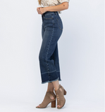 JUDY BLUE CROPPED WIDE LEG JEAN