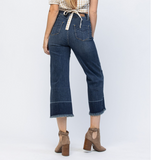 JUDY BLUE CROPPED WIDE LEG JEAN