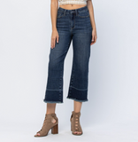 JUDY BLUE CROPPED WIDE LEG JEAN