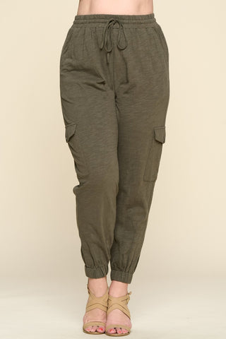 OLIVE JOGGER PANTS