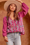 SAVANNA JANE CLASSIC EMBROIDERED TOP