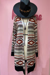 AZTEC LONG CARDIGAN