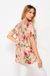 FLORAL V-NECK TOP