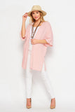 RIBBED OPEN CARDIGAN