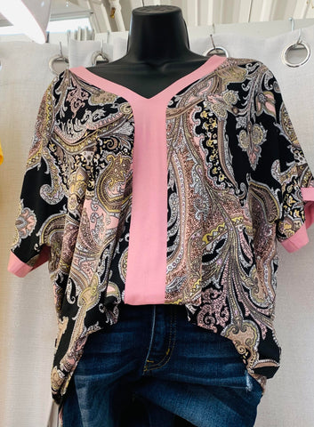 PAISLEY PINK TOP