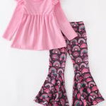 PINK RAINBOW HEART PANT SET